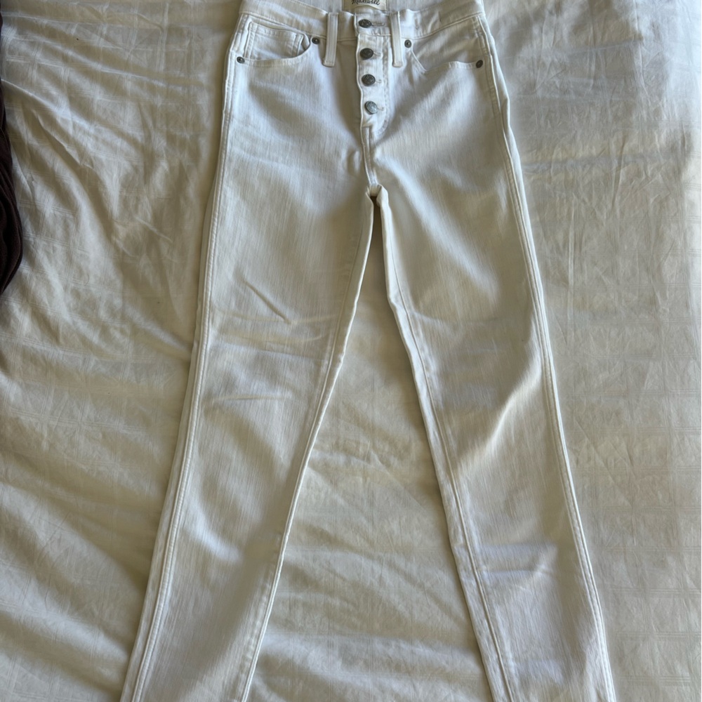 Madewell High Rise Women Jeans in White